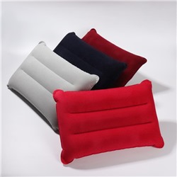 Подушка дорожная, надувная, 42 × 30 см, цвет МИКС