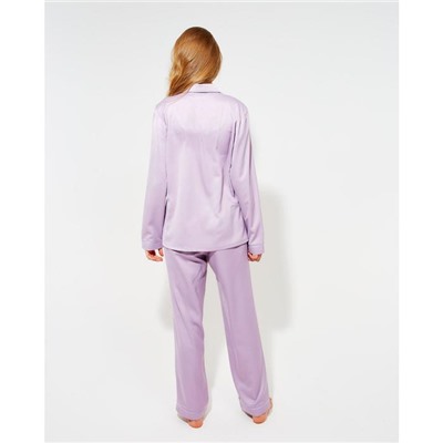 Пижама женская (сорочка, брюки) MINAKU: Light touch цвет сиреневый, р-р 54