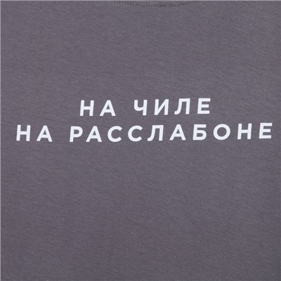 Пижама мужская KAFTAN "На чиле" р.48, серый/синий