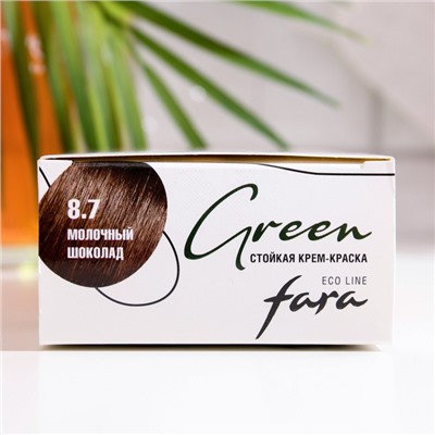 Краска для волос FARA Eco Line Green 8.7 молочный шоколад, 125 г