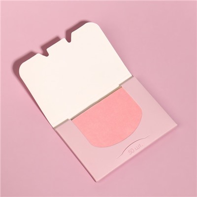 Матирующие салфетки «Colorful», 50 шт, цвет розовый