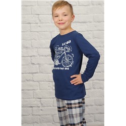 Пижама для мальчика "Скорость" (тёмно-синий)