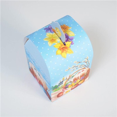 Коробка складная «В светлый праздник», 14 × 14 × 22 см