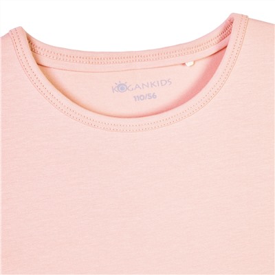 Персиковая футболка для девочки