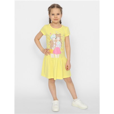 CSKG 63659-30 Платье для девочки,желтый