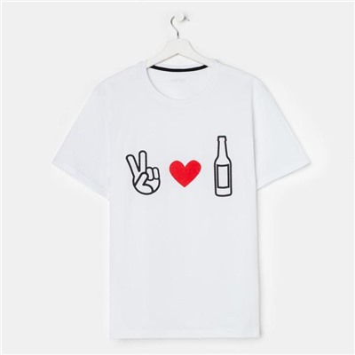 Футболка мужская KAFTAN "Love beer" р.52