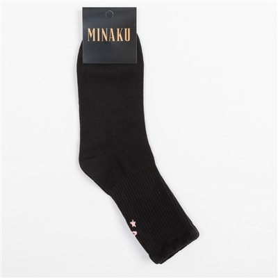 Носки MINAKU «Space», цвет чёрный, размер 40-41 (27 см)