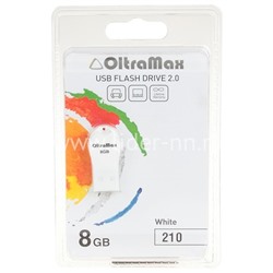 USB Flash 8GB Oltramax (210) белый