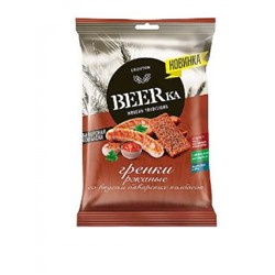 «Beerka», гренки со вкусом баварских колбасок, 60 гр. KDV