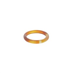 Агат коричневый кольцо 3мм, размер кольца: 17
