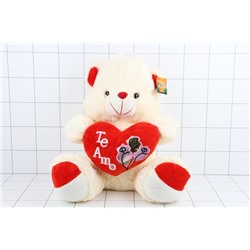 Медведь 8STM-018 с сердцем Te Amo и розами на нем №2 (38х54х40 см.)