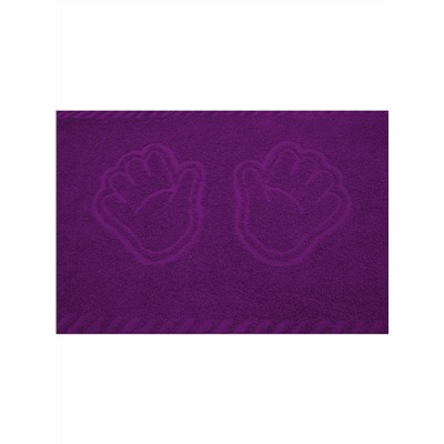 Полотенце махровое "Ножки" р.35*60 Фиолетовый
