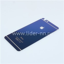 Защитное стекло на экран для iPhone6 Plus с рисунком №39 (синее) (КОМПЛЕКТ 2в1) ELTRONIC