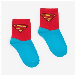 Носки детские "Superman", цвет красный/синий, размер 14 (23-25)