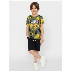 CSKB 90182-35-371 Комплект для мальчика (футболка, шорты),хаки