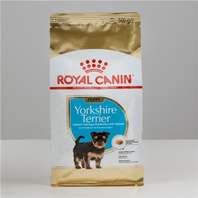 Сухой корм RC Yorkshire Terrier Junior для щенков йоркширского терьера, 500 г