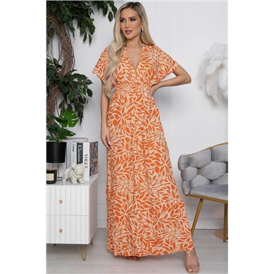 Платье Лана (оранжевое) П10517