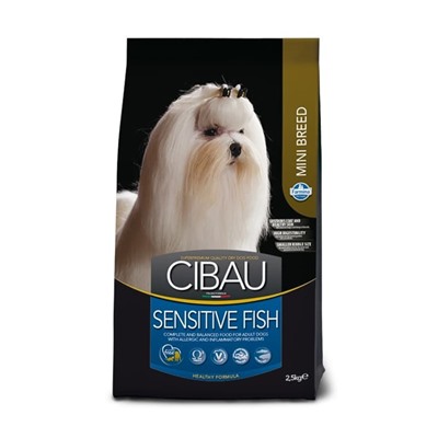 CIBAU SENSITIVE FISH Adult mini Корм для взрослых собак мелких пород Рыба, 0,8кг