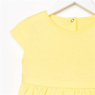 Платье для девочки, цвет жёлтый, рост 110 см
