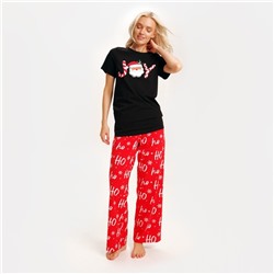 Пижама новогодняя женская (футболка и брюки) KAFTAN Joy, размер 40-42