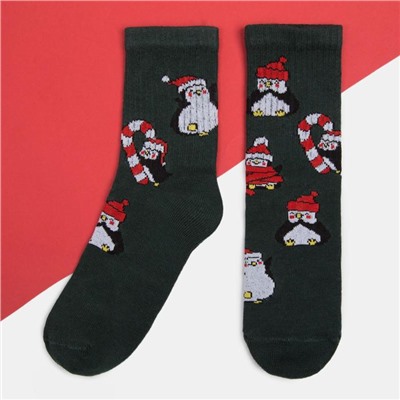 Набор детских новогодних носков KAFTAN "Пингвин" 3 пары, р-р 14-16.