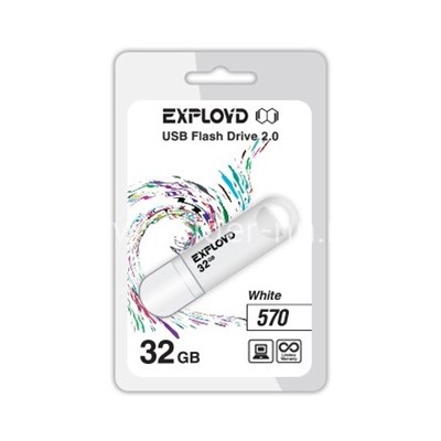 USB Flash  32GB Exployd (570) белый