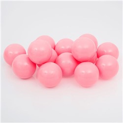Шарики для сухого бассейна с рисунком, диаметр шара 7,5 см, набор 150 штук, цвет розовый