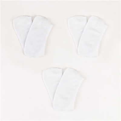 Набор женских носков-подследников (3 пары) MINAKU размер 36-37 (23 см)