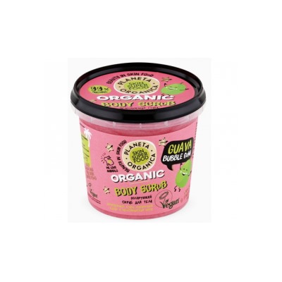 Planeta Organica / Skin Super Food / Скраб для тела Полирующий "Guava bubble gum", 485 г