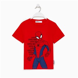 Футболка MARVEL "Spider man hero", рост 110-116 (32), красный