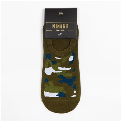 Носки MINAKU «Камуфляж», цвет хаки, размер 38-41 (25-27 см)