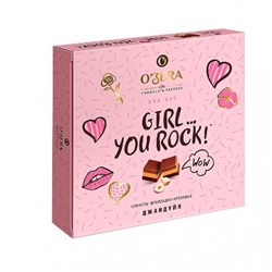«OZera», конфеты шоколадно-ореховые «О'Зera» Girl… You Rock, 98 гр. KDV