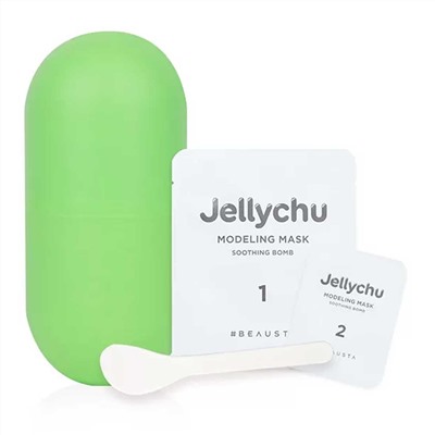 Beausta Альгинатная маска для лица с мадекассосидом и чайным деревом / Jellychu Modeling Mask, 50 гх2 шт+5 гх2 шт