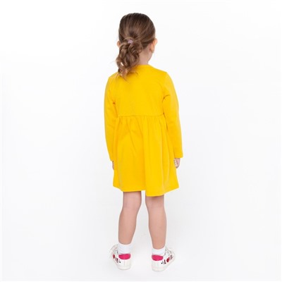 Платье для девочки, цвет манго, рост 86-92 см