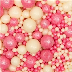 Посыпка кондитерская "Жемчуг", взорванные зерна риса, бело-розовый микс, 50 г
