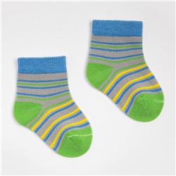 Носки детские, цвет серый, размер 9-10 см