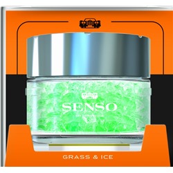 Ароматизатор гелевый SENSO Deluxe ICE (банка 50мл) Grass  Ice кристаллы