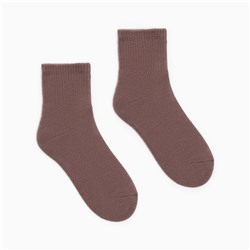 Носки женские с махровым следком MINAKU цвет коричневый, р-р 36-39 (23-25 см)