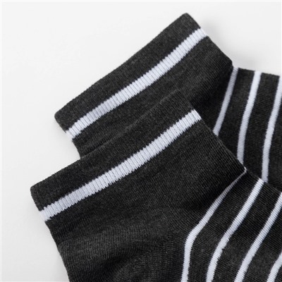 Набор носков мужских MINAKU «Полоса», 3 пары, размер 40-41 (27 см)