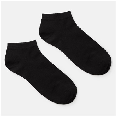 Носки мужские укороченные MINAKU «Бамбук», цвет чёрный, размер 40-41 (27 см)