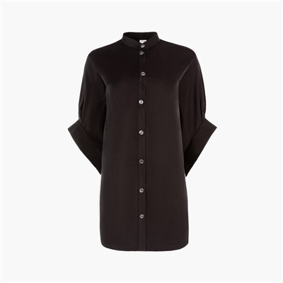 Рубашка женская MINAKU: Casual collection цвет черный, р-р 44