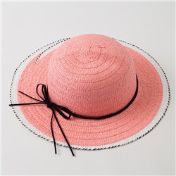 Шляпа для девочки MINAKU "Куколка", размер 50,  цвет розовый