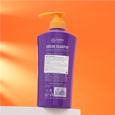 Шампунь AsiaKiss, для волос, с маслом арганы, 500 мл