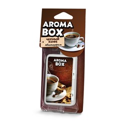 Ароматизатор-подвеска AROMA BOX (20гр) Чёрный кофе
