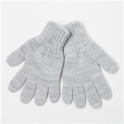 Перчатки для девочки, цвет серый, размер 12