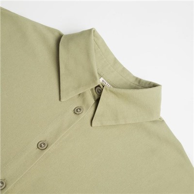 Рубашка женская MINAKU: Casual Collection цвет зелёный, р-р 42