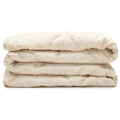 Одеяло Стандарт овечья шерсть 150 гр, 2,0 спальное, поплекс