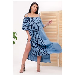 Платье ПТК-435 5014 (Голубино-синий)