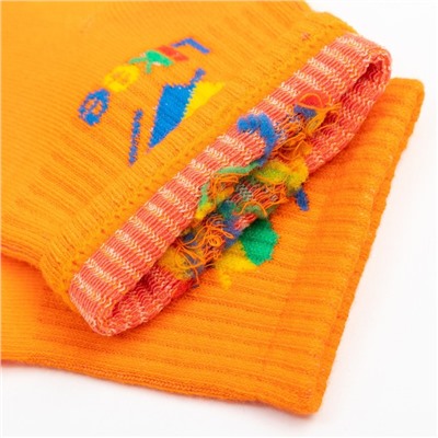 Носки детские Likee, цвет оранжевый, размер 18 (6-8 лет)