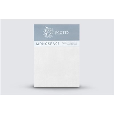 Простыня на резинке «Моноспейс», размер 90х200х23 см, цвет белый